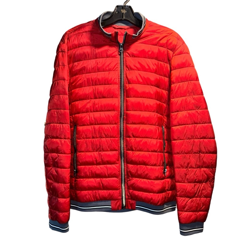 Zara red orange light jacket SZ M